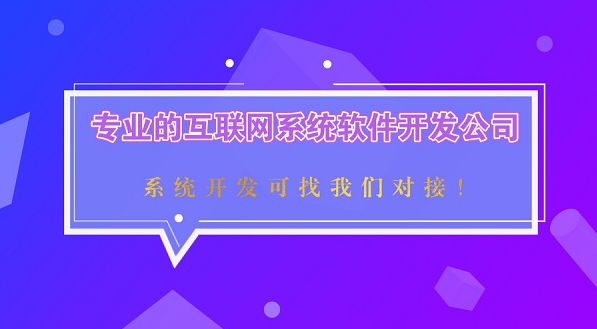 互聯(lián)網(wǎng)軟件系統(tǒng)開發(fā)公司